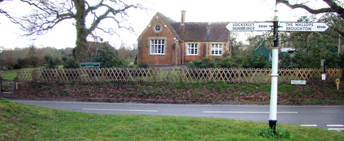 The front of the hall